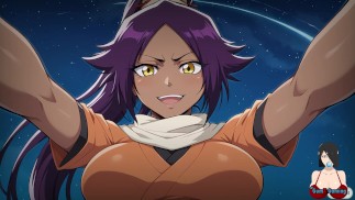 Bleach Anime Parodia przedstawia sceny Yoruichi, Orihime, Rukii, Tatsuki i Honshou