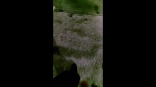 Teen boy out for a walk