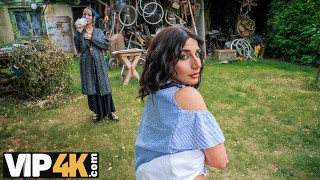 HUNT4K. Miloval Hunter venkovní sex s horkou brunetkou