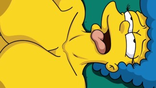 KRESKÓWKA SIMPSONÓW HOMER I MARGE FILM PORNO
