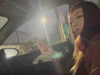 Italiano Cabelo Comprido MILF Artemisia Love Cigarro Fumando Fetish Ao AR Livre DE LINK NA BIO