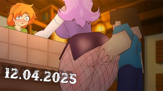 Minecraft - nęka kobietę odwiedzającą sklep! Hentai Anime sex * kreskówka porno * 2d 2025