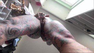 Tattooed Barbie With Huge Tits Squirts In Closet After Playing Dress Up