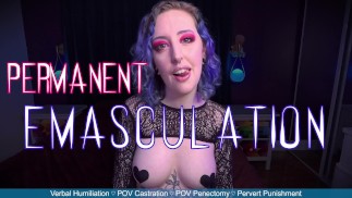 PERMANENT EMASCULATION - Preview - Cruel Castration Gelding Penectomy POV with Verbal Humiliation