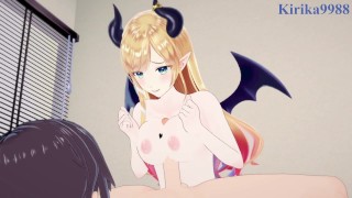 Yuzuki Choco plays hard with my penis in the bedroom. - Hololive VTuber Hentai