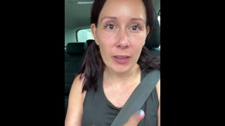 Naughty milf wanks in the public toilet squirting all over the floor