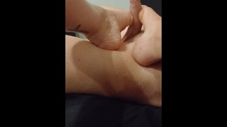 Dzień relaksu footjob włoski