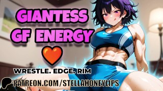 Your Giantess GF Wrestles You, Rimjobs You, Then Deepthroats Your Cock | F4M GFE Audio Roleplay