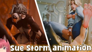 Spiderman scopa la calda moglie Sue Storm dei Fantastici Quattro (animazione BaronStrap) - Jazziuu