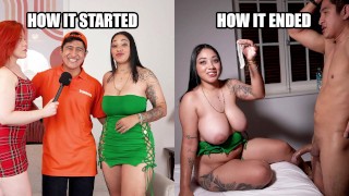 ¡Tus grandes tetas me ponen nervioso! Deja su trabajo en Popeyes para convertirse en actor porno.