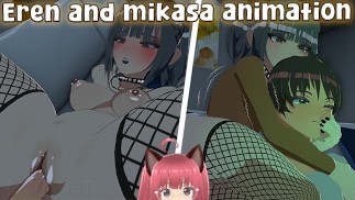 Goth Mikasa und Eren aus Attack on Titan ficken, bis sie einen Creampie bekommen (Azephynight Animation)