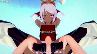POV Hentai Footjob from Rinkah from Fire Emblem