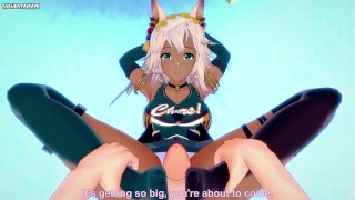 POV Hentai Footjob from Nemone from Granblue Fantasy