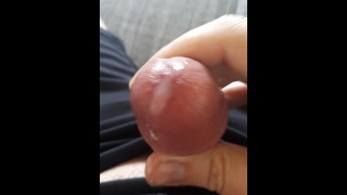 He Jerks Off His Little Dick And Moans Loudly And Cumshots. Close Up Cumshot. Tiny Cock.