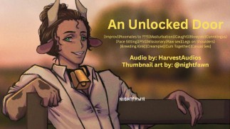 [M4F] Una puerta abierta | Caminando sobre tu compañero de cuarto masturbándose [NSFW][Juego de roles de audio]