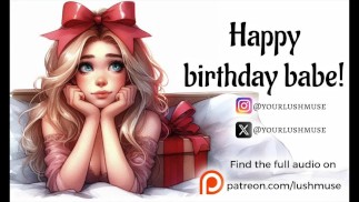 Un regalo de cumpleaños muy especial... [Audio erótico para hombres] [Anal]