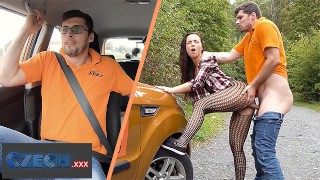 She gets super horny after a HIGH SPEED POLICE CHASE - CzechXXX