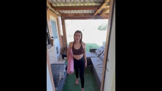 Yoga instructor uses teen and pretends like he’s helping her stretch… Before stretching her pussy