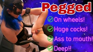 Trening Zero Femdom Anal Pegging na kółkach! Strapon Kurwa Dupa Do Ust Bondage BDSM Slave Prawdziwe