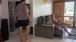 Me follé a la mujer casada mientras el cornudo lavaba los platos - Patty Wife