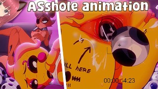 Eieren uit Chica trekken en Foxy's kont hete meiden FNAF (Imoxifloxi animatie) - Jazziuu