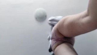 Sexy amateur brunette does yoga naked. Hot latina hairy pussy, big tits, big ass.