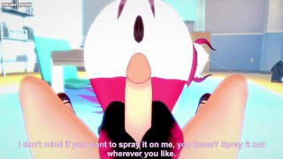 POV Hentai Footjob from Verosika Mayday from Helluva Boss