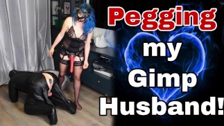 Femdom Anal Fuck Pegging z Ogromnym Straponem! Prawdziwy Domowy Amatorski Bondage BDSM MILF