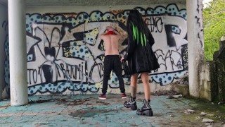 Back Flogging. Dominatrix Nika punishes her slave with spanking.
