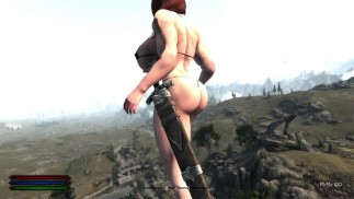 Rousse sexy pousse de plus en plus grand - Skyrim Giantess