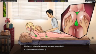 Slutty masér pomáhá plaché servírce dosáhnout orgasmu