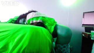 PARODIE ALIEN WIFE COSPLAY GREEN PLANET