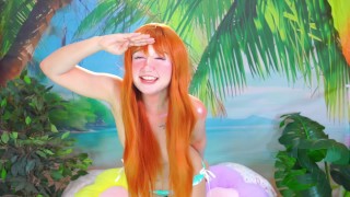 Nami shows her tits to Luffy after being fucked by her pirate stepbrother ONE PIECE-PINKIE PRINCESSS