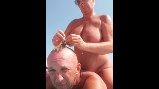 Akt na plaży